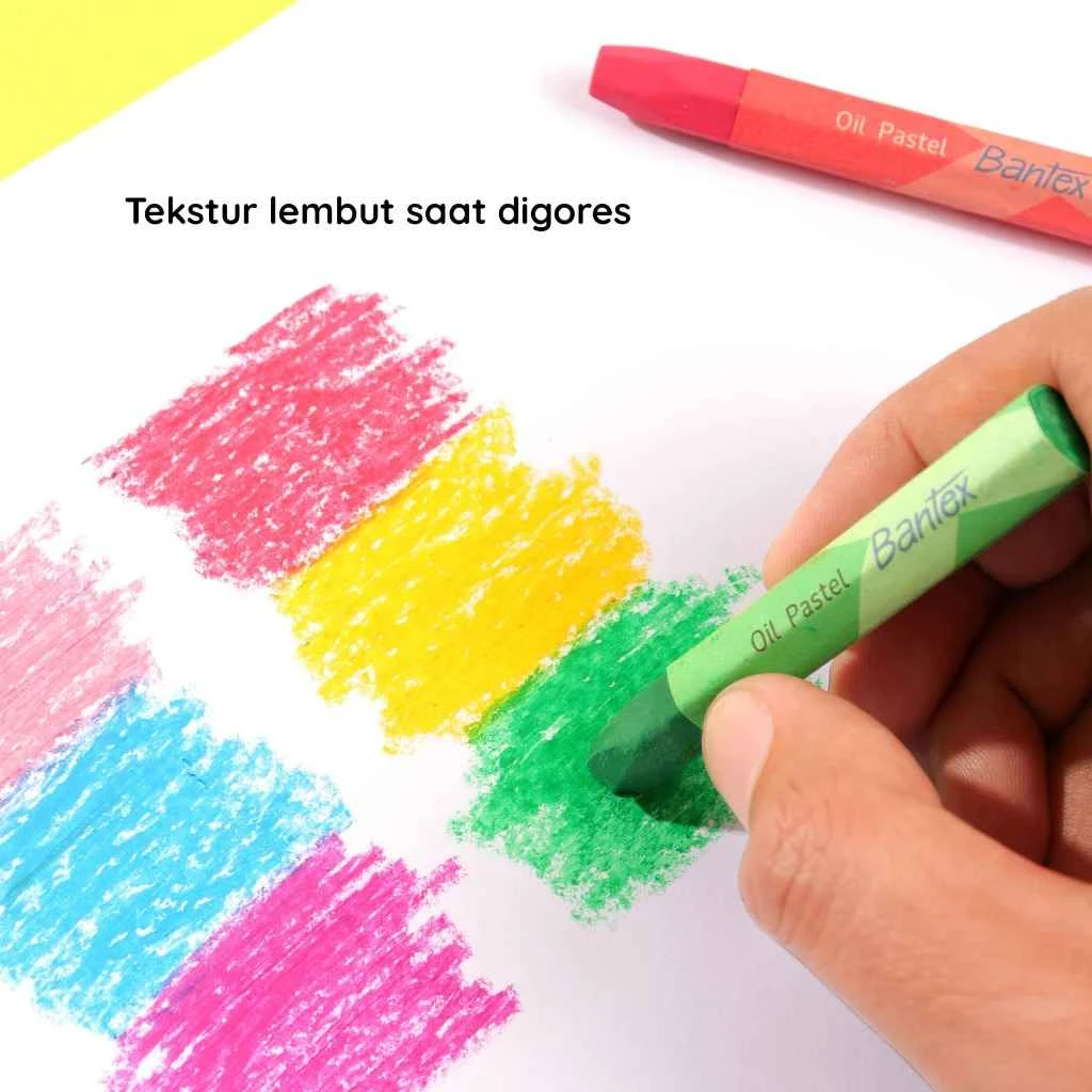 Oil Pastel Bantex BK3010 48 Colour Crayon Non Toxic Krayon 48 Warna